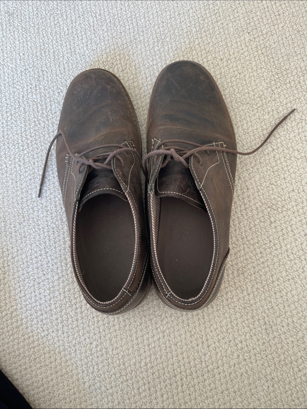 Original Penguin Men's Dark Brown Leather Chukka Boots